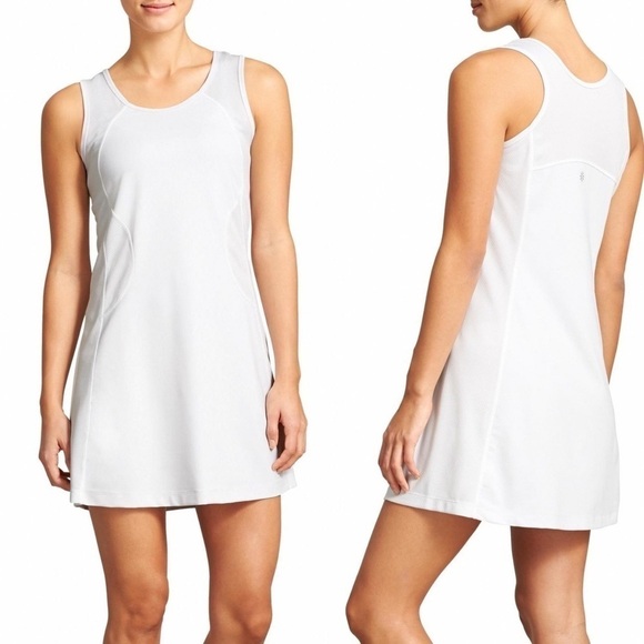NWT Athleta Rally On Tennis Athletic Dress in White - Picture 1 of 12